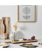 Planche en acacia marron - 60x19 cm