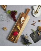 Planche en acacia marron - 60x19 cm