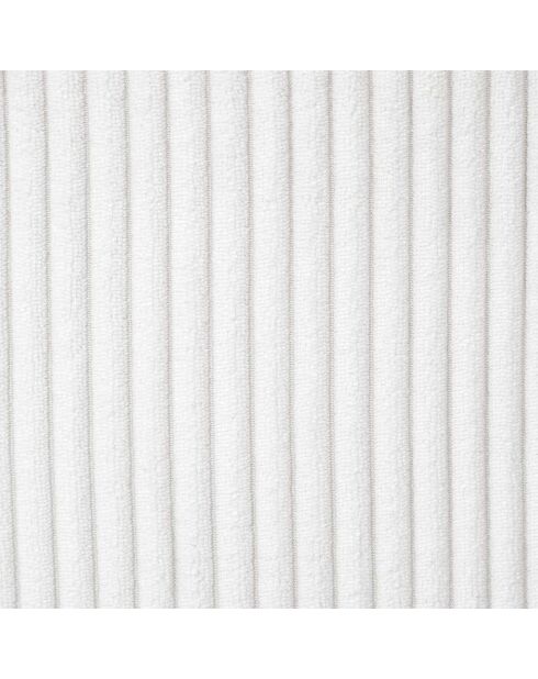 Coffre pouf pliable cotelé scott beige - 38x38x38 cm