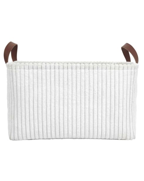 3 paniers rangement blancs