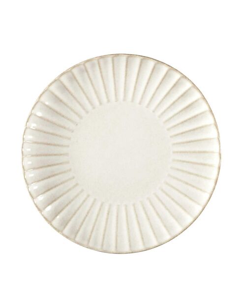 6 assiettes dessert vlora beiges - D.21 cm