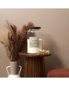 Bougie parfumee softness brume des bois marron/blanc - 3 mèches 70h