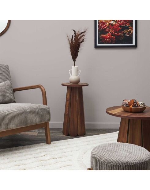 Table d'appoint will marron - 30x55x30 cm