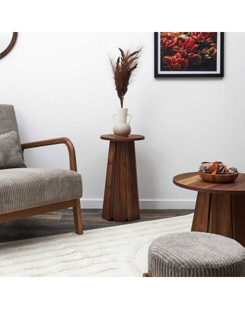 Table d'appoint will marron - 30x55x30 cm