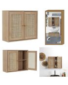 Armoire murale bali marron - 60x50x20 cm