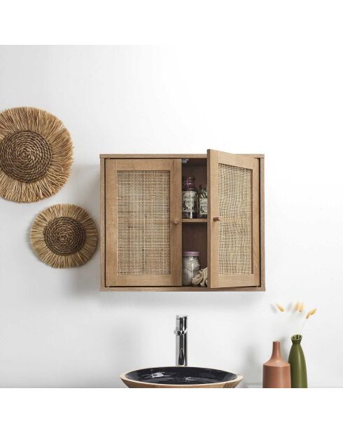 Armoire murale bali marron - 60x50x20 cm