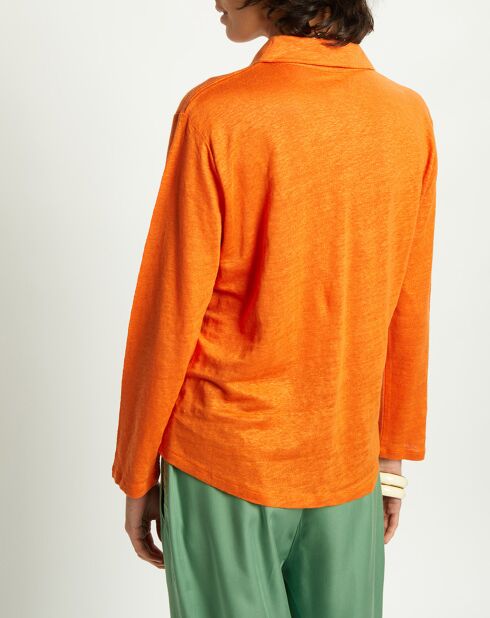Chemise 100% Lin Quassilda abricot