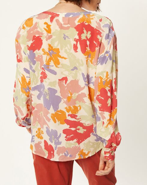 Chemise Leatitia imprimée fraise/multicolore