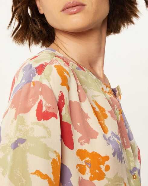 Chemise Leatitia imprimée fraise/multicolore