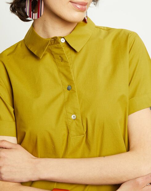 Robe droite Leiane olive