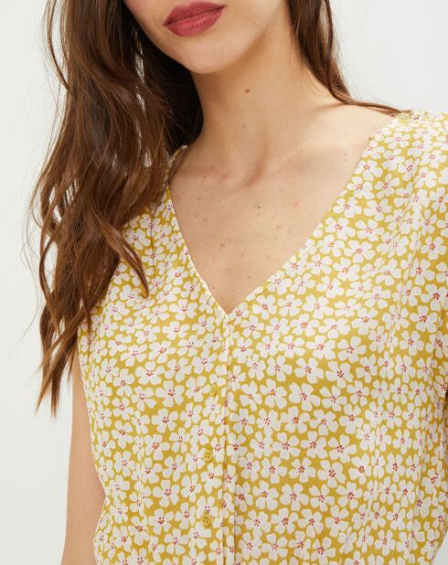Lenaelle jurk met kardemombloemen