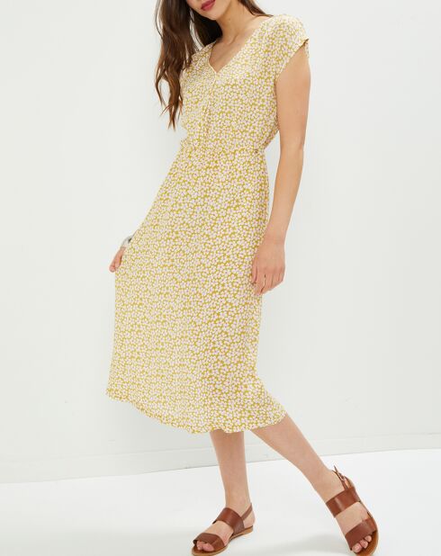 Lenaelle jurk met kardemombloemen