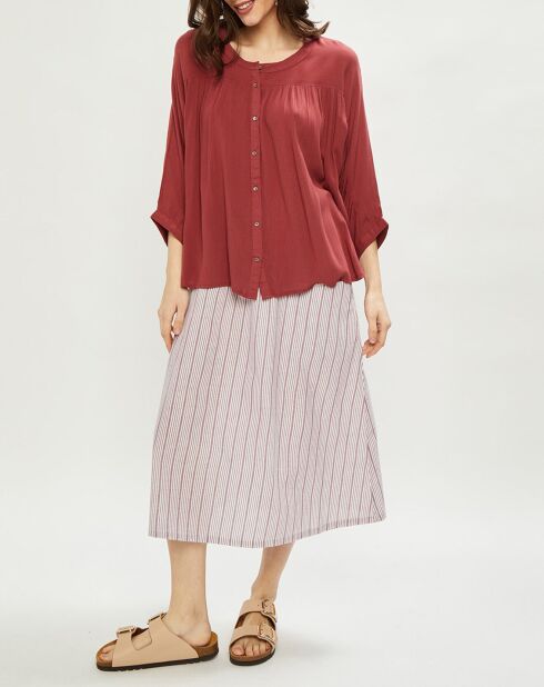 Charlie Terrakotta-Bluse