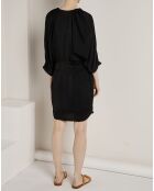 Robe satinée Aime noire