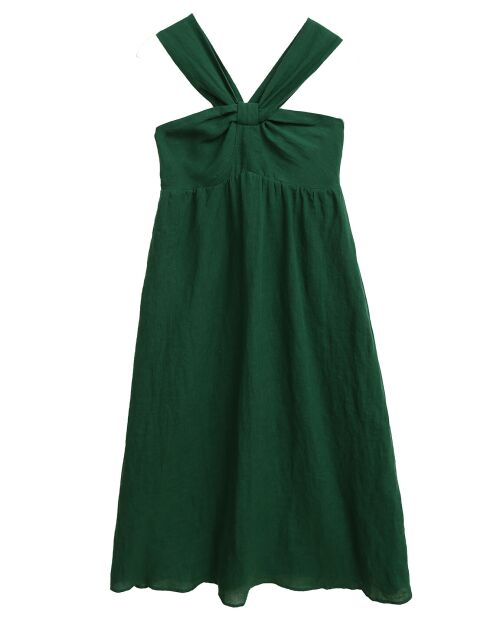 Robe 100% Lin Louna verte