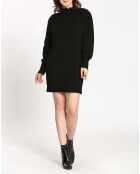 Robe Pull en Angora & Laine mélangés Iris noire