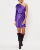 Robe satinée Romane purple