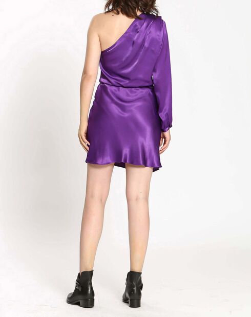 Robe satinée Romane purple