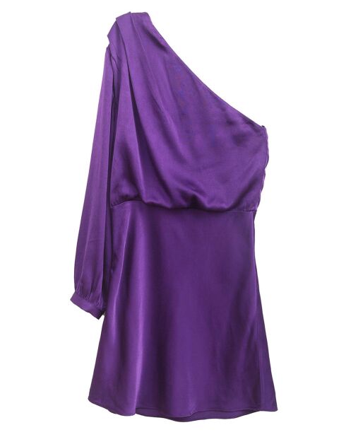 Robe satinée Romane purple