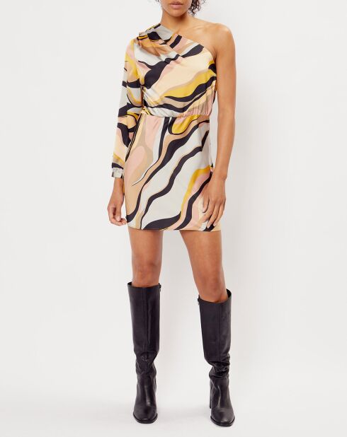 Robe imprimée Camille grise
