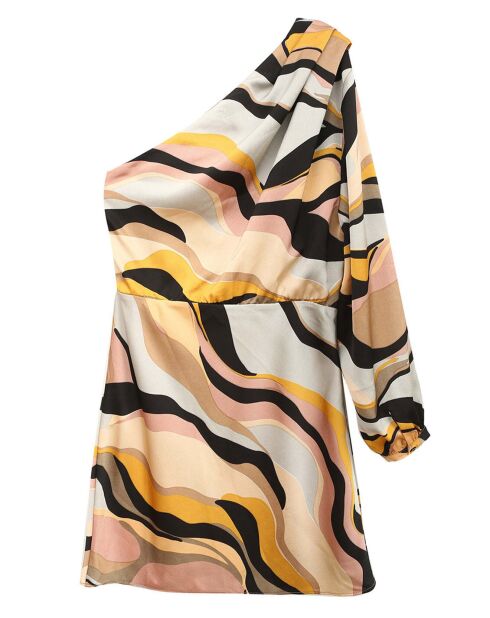 Robe imprimée Camille grise