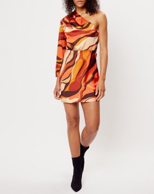 Robe impimée Camille orange
