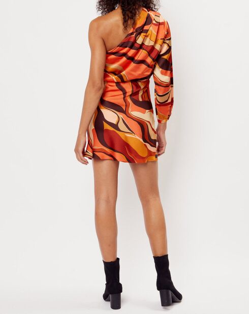 Robe impimée Camille orange