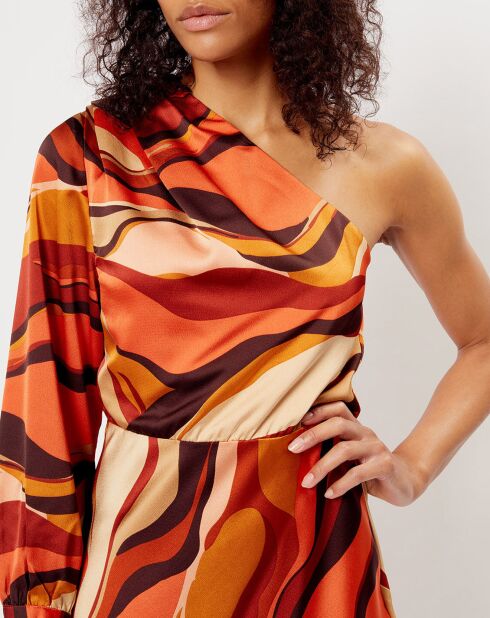 Robe impimée Camille orange
