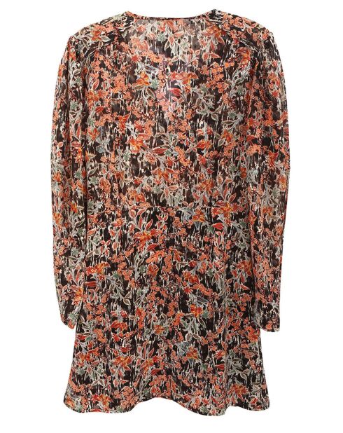 Alexa orangefarbenes bedrucktes Kleid