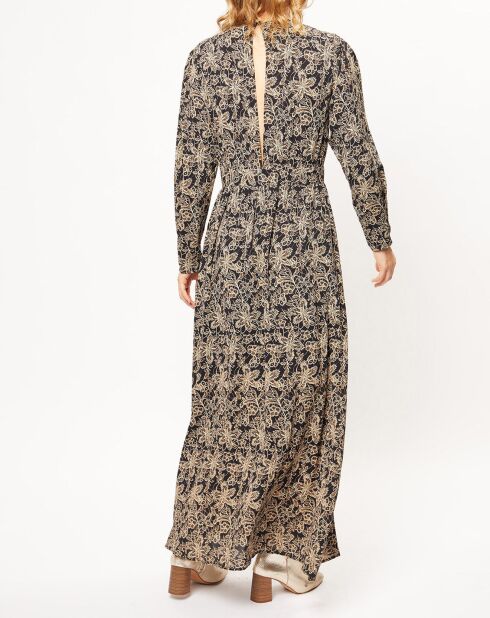 Robe imprimée Noémie noire