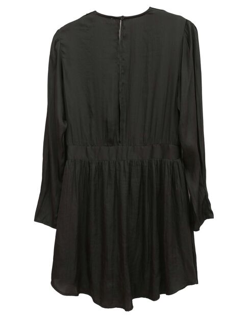 Robe satinée Naomie noire