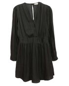 Robe satinée Naomie noire