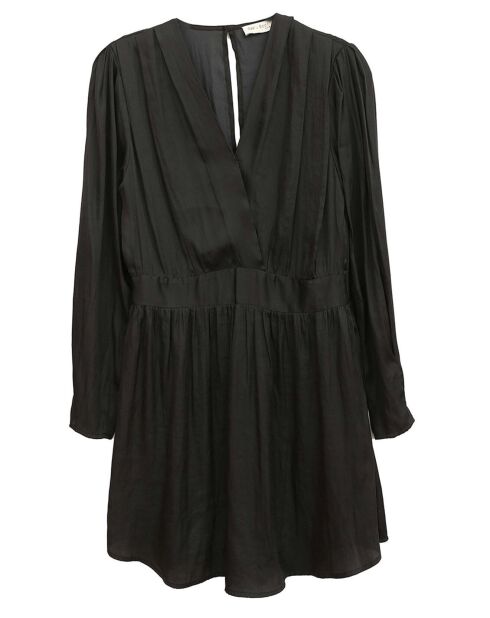 Robe satinée Naomie noire