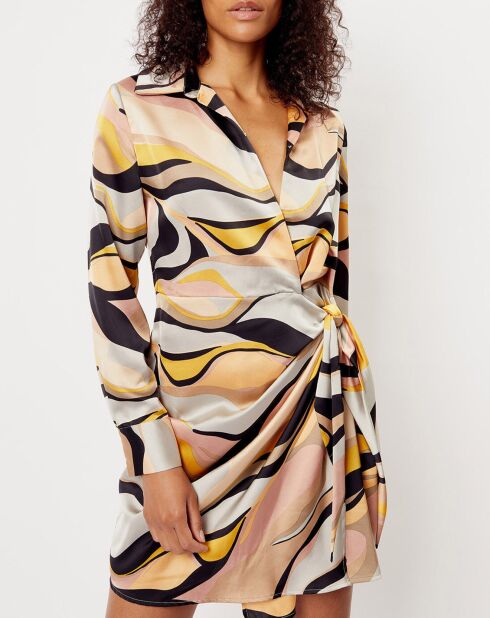 Robe imprimée Margot grise