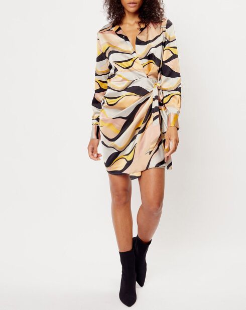 Robe imprimée Margot grise