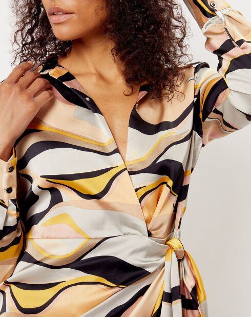 Robe imprimée Margot grise