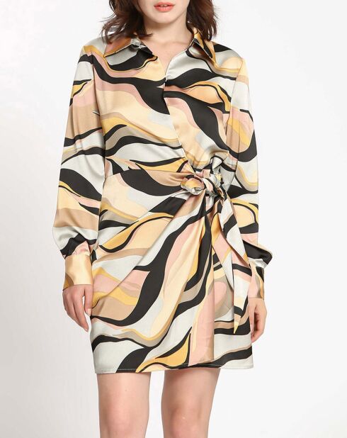 Robe imprimée Margot grise