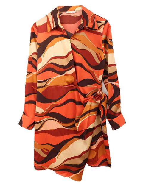 Robe imprimée Margot orange
