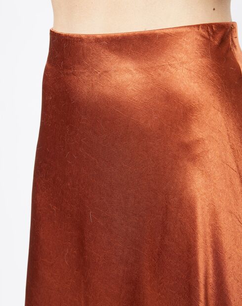 Gonna caffè Manon in satin