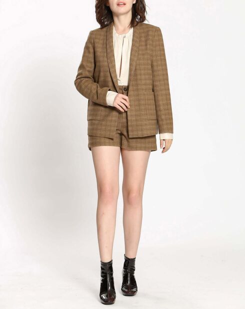 Short en Laine mélangée Elena beige