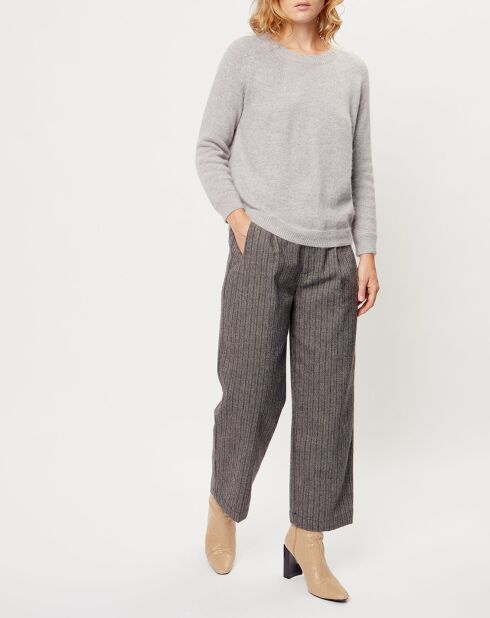 Pantalon en Laine mélangée Emy gris
