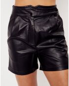 Short en simili Lise noir