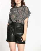 Short en simili Lise noir
