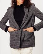 Veste en Laine mélangée Ava noire