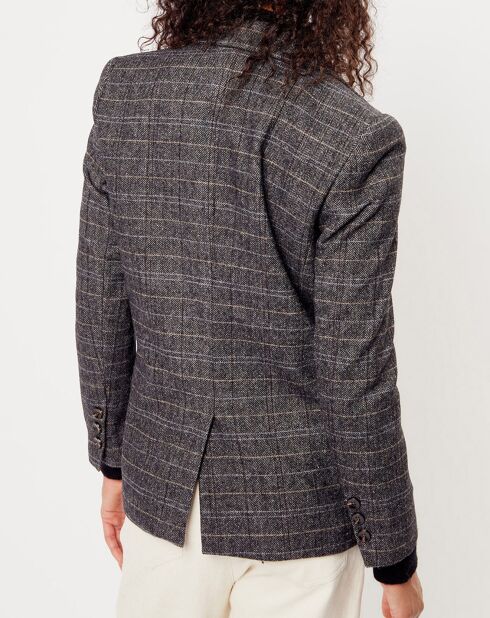 Veste en Laine mélangée Ava noire