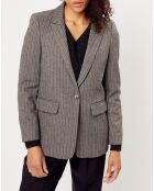 Veste en Laine mélangée Lilou grise