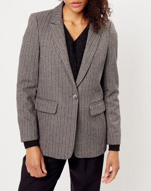 Veste en Laine mélangée Lilou grise