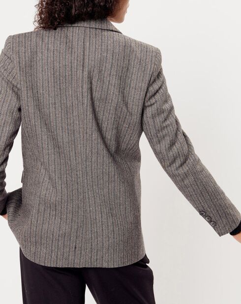 Veste en Laine mélangée Lilou grise