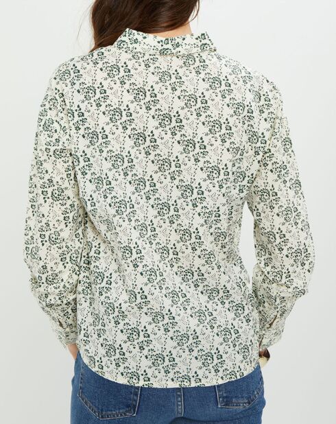 Magali shirt met Engelse groene opdruk