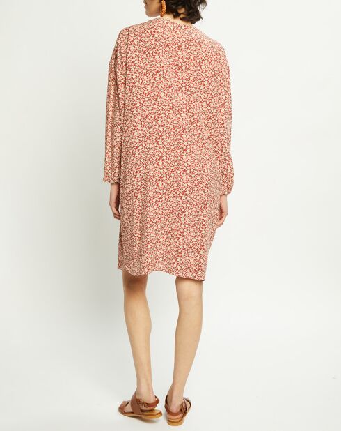 Robe Milan imprimée cerise